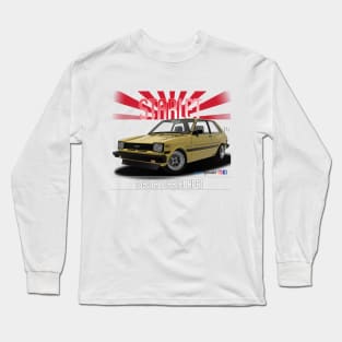 Toyota Starlet KP61 Yellow Long Sleeve T-Shirt